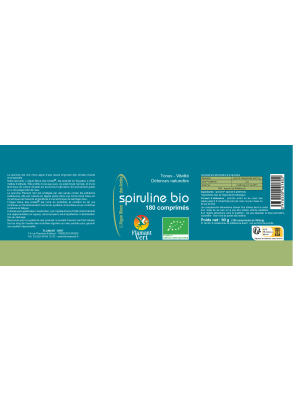 Spiruline Bio 180 comprimés