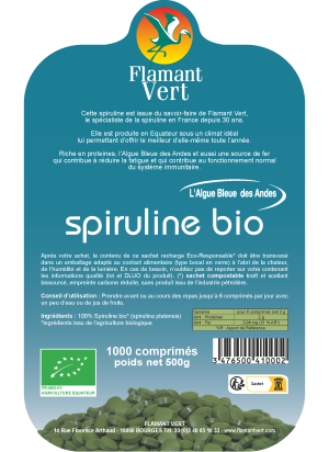 Spiruline Bio 1000 comprimés