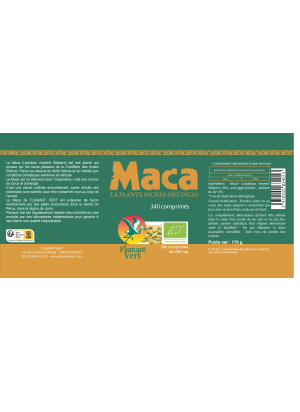 Maca 340 comprimés - Flamant Vert